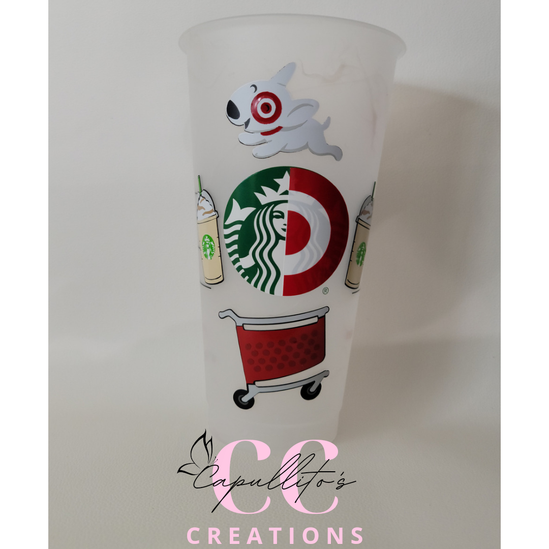 Starbuck and Target cold cup